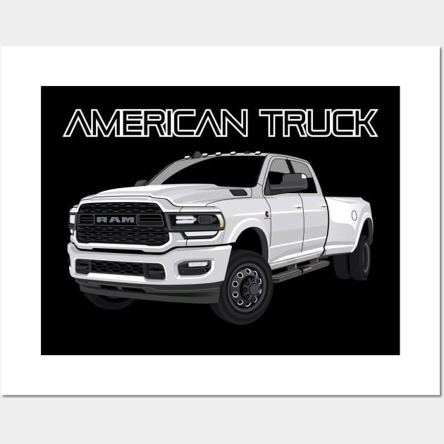 American Truck RAM Wall Art by masjestudio